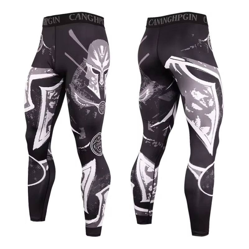 Men'S Running Leggings Sportswear Quick Dry Gym Fitness Tights Workout Training Jogging Sports Trousers Compression Sport Pants